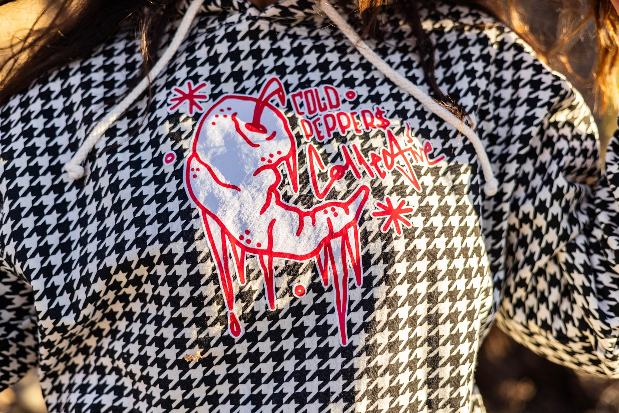 Houndstooth hoodie
